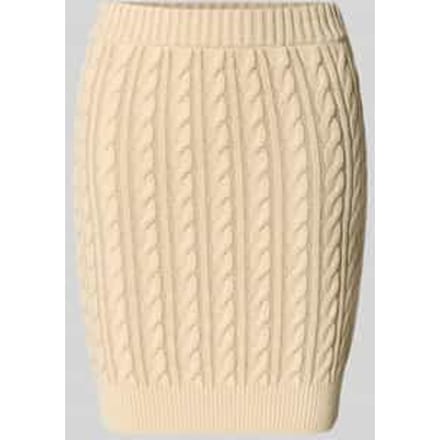 Knielange rok met ribboorden, model 'GISELLE'