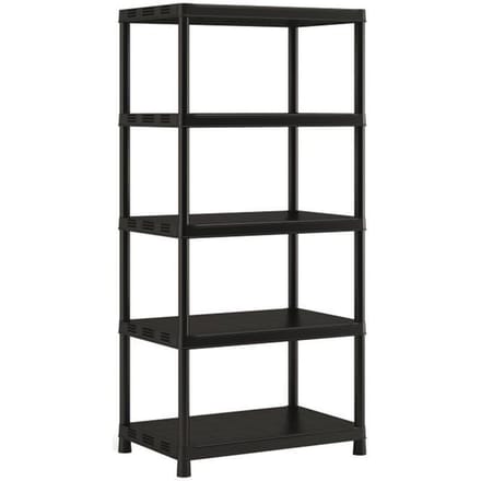 Étagere de rangement XL KETER Plus X/5 - Noir - 90 x 60 x 187 cm - 80 kg / tablette