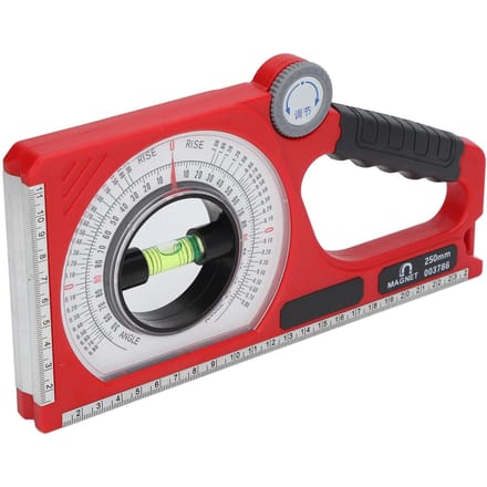 Inclinometer Hoekzoeker Meter Meetinstrument Magnetische Hoekmeter ABS met Waterpas Tool black
