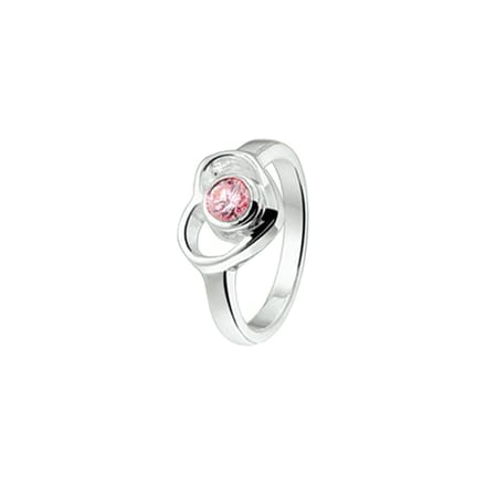 ring hart roze zirkonia zilver wit 1020046