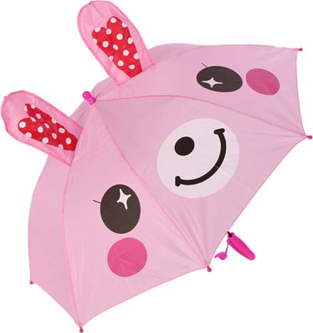 New Age Devi - Kinderparaplu \- Roze Konijntje \- Automatisch Openen \- Funcadeau Schoencadeautje