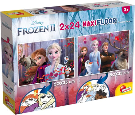 Lisciani - Frozen - Double face - Puzzel Maxifloor - 2 x 24 stukjes