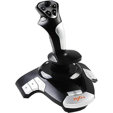 PXN F16 – Flightstick Joystick – Realistische Flight Simulator Besturing – Programmeerbare Knoppen – USB – PC – Zwart