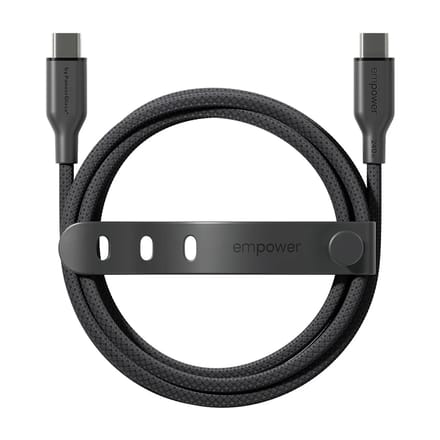 Empower by PanzerGlass Racing USB-C naar USB-C Oplaadkabel - 240W - 2 meter - Space Black