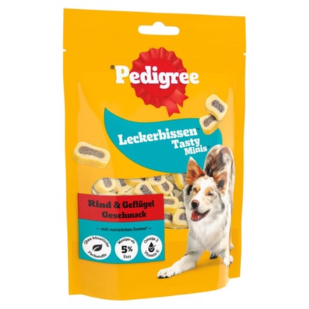 Pedigree Tasty Mini's - Mega-voordeelpakket: 6 x 155 g Rund en Gevogelte