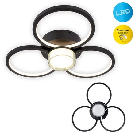 Plafondlamp Hanglamp geïntegreerde LED "CIMO" diameter 43,6cm Metaal Kunststof