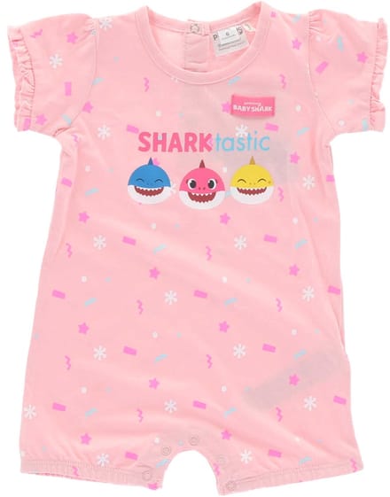 Nickelodeon Babyshark Shortama/babypakje, Roze, 6 maanden (68)