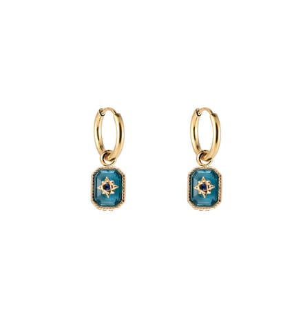 Bijoutheek Oorhangers Aqua Stellaris Goud