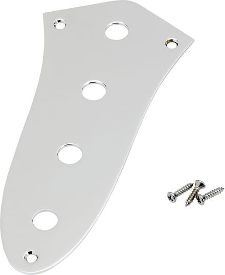 Fender Control Plate Jazz bas 4-Hole Chrome - Basgitaaronderdeel