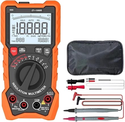 Isolatieweerstandstester - Megohmmeter Multimeter - Elektrisch Testen - 1000V Hoge Precisie - Digitaal Display