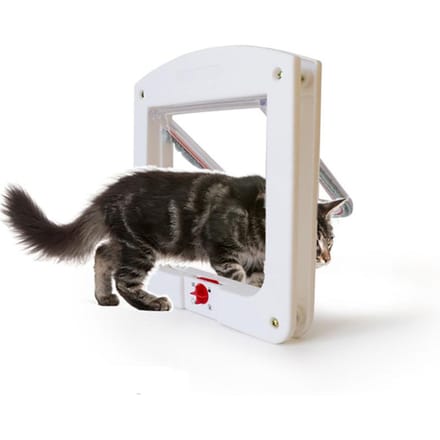 1PC Pet Flap Deur Kat Puppy Hond Slot Afsluitbaar Veilig Flap Pet Gate Bruin black
