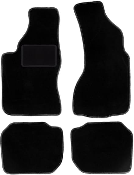 Zwarte veloursmatten voor: Audi V8 sedan (1988-1993)