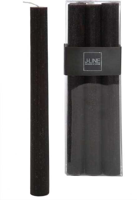 J-Line tafelkaars - bruin/zwart - 9U - 6 stuks