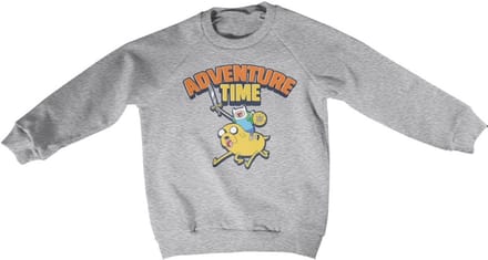 Adventure Time Kinder-sweatshirt grijs gemêleerd