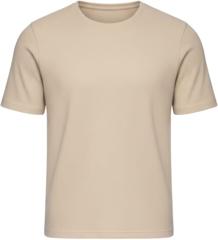OMBRE T-shirt - Korte Mouw - Effen Zand S
