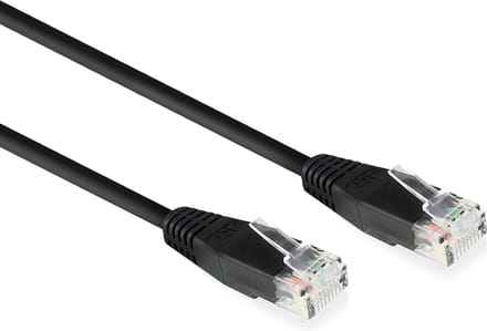 ACT Zwart 10,0 meter U/UTP CAT6 netwerkkabel met RJ45 connectoren AC4010