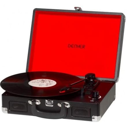 Denver Platenspeler - Ingebouwde Speakers - Incl. PC Software - Auto-stop - Retro - VPL120 - Zwart
