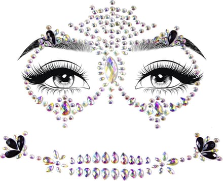 Gezichtstickers voor vrouwen Leg Avenue Calavera