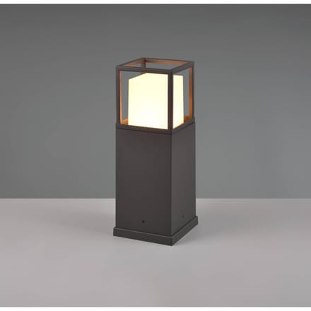 Trio Lighting LED sokkellamp Witham, 40 cm hoog, antraciet, CCT, IP54