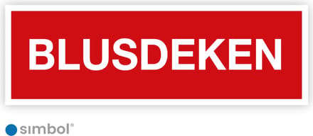 Simbol® - Stickers Blusdeken - Formaat 10 x 30 cm.