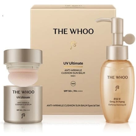 THE WHOO - UV Ultimate Anti-Wrinkle Cushion Sun Balm Special Set 2 pcs