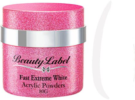 Beauty Label Acrylic Powders - Fast Extreme White 80g