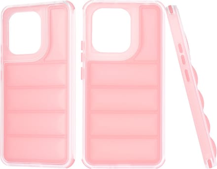 Hoesje geschikt voor Xiaomi Redmi Note 13 4G - Techsuit Wave Shield Shockproof Hard Case Back Cover - Roze
