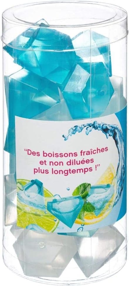 Herbruikbare ijsblokjes - Koelelementen - Drankjes Koelen - Diamant Vorm - 20 Stuks