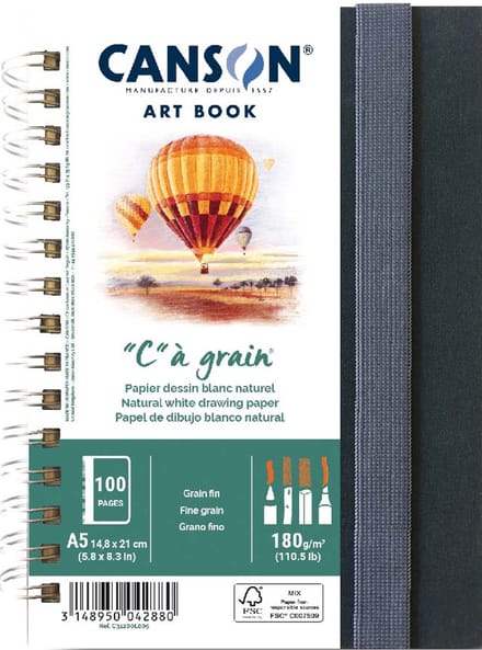 CANSON schetsboek ART BOOK hardcover A5 spiraal
