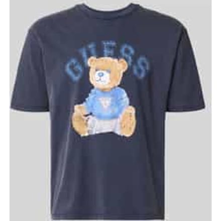 Guess Bear T-shirt Met Korte Mouwen Blauw S Man