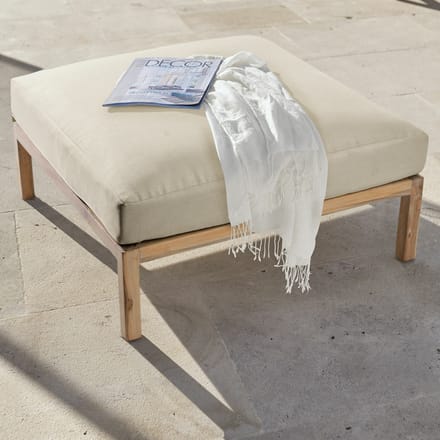 LOBERON Hocker Chancenay crème/bruin