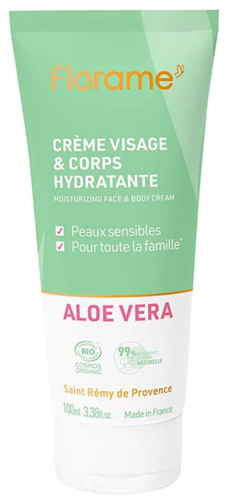 Florame Hydraterende Gezichts- & Lichaamscrème Aloë Vera Bio 100 ml