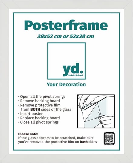 Your Decoration - Posterlijst 38x52 cm - MDF - Wit Mat - Parma