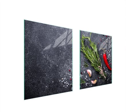 TMK ArtDeko - Snijplank - Glas - 85x52 cm - Veelkleurig