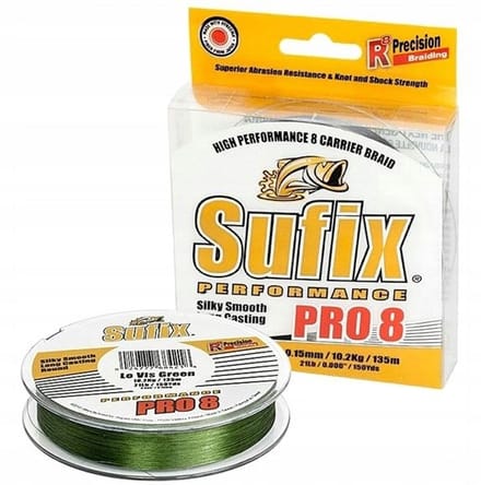 Merkloze 8-strengs vislijn, 0.12mm, 135m, 8.2kg, groen