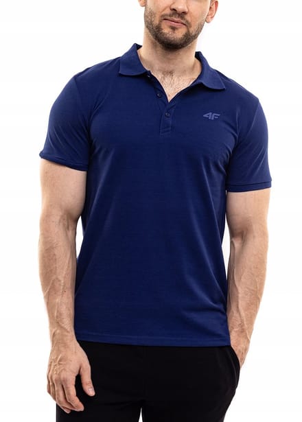 4F Poloshirt Heren - Navy - Katoen - Maat S