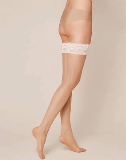 Kunert mystique 20 den stay up kousen maat S cashmere