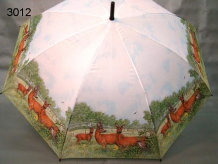 Paraplu met reeën print - 106 cm - unisex paraplu - dieren dessin - cadeau