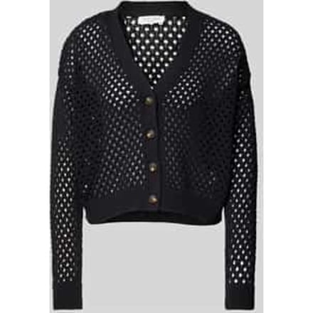 Cardigan met gaatjesmotief