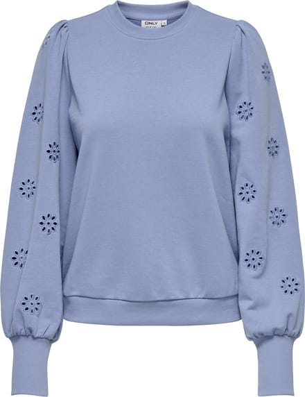 ONLY CARMAKOMA - CARFEMME L/S PUFF EMBROIDERY UB SWT NOOS - Dames - Sweaters