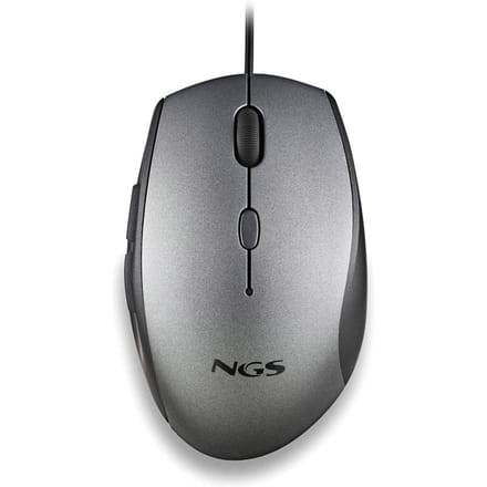 NGS Moth Ergonomische Bedrade Muis met USB Type-C - Grijs