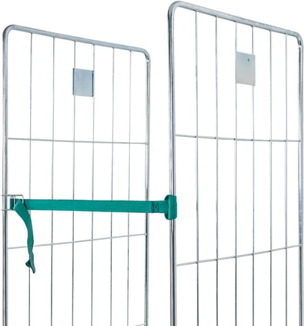Mega-M Universele Elastische Spanband voor Rollcontainer - 100 cm - Breedte 4 cm - Met Haak en Lus - Transportband voor Rolcontainer - Veiligheidstrip