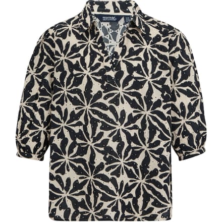 Regatta Dames Nofino Abstract Bloemen Shirt (Beige)