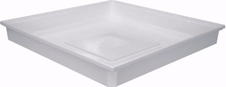 Nedco - Wasmachine Lekbak - 70x70x10cm - Wit - Kunststof
