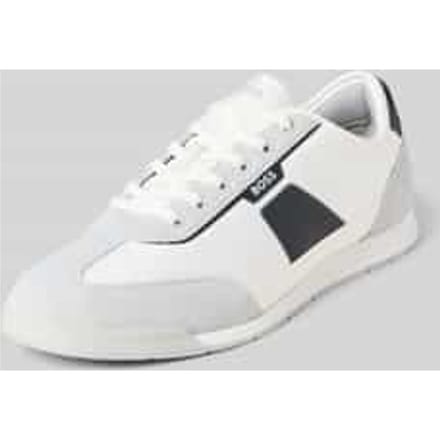 Low-top sneaker met suède-look-applicaties model 'NITAN_LOWP_NYMITH'