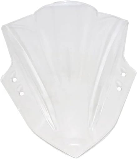 Motorruit Windscherm - Voorruit Vizier - Comfortabel Rijden - Optimale Windbescherming - Universele Pasvorm - Wit