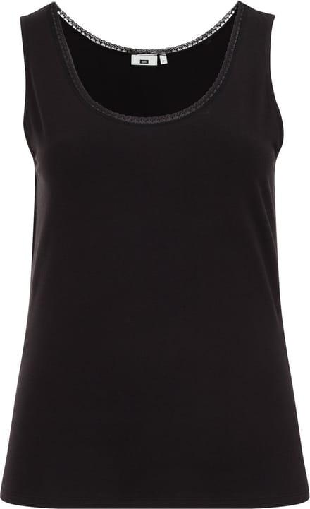 WE Fashion Dames singlet met kant - Curve