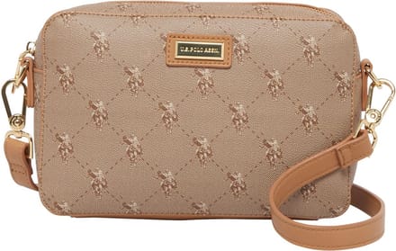 U.S. POLO ASSN. Schoudertas Hampton Crossbody Bag Camel Beige