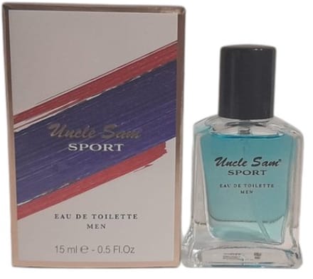 Uncle Sam Sport Black Eau de Toilette - mini parfum - Heren Parfum 15 ml