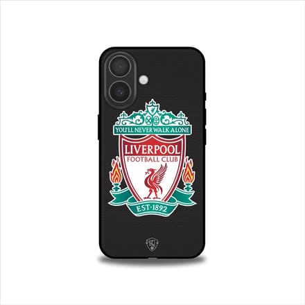 Liverpool telefoonhoesje Apple iPhone 16 - Backcover Softcase - Zwart